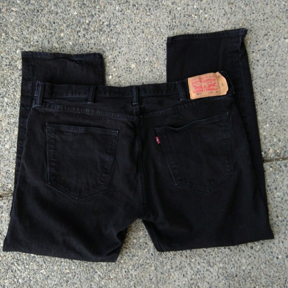 Levi 501 Men's Jeans Black 42x30